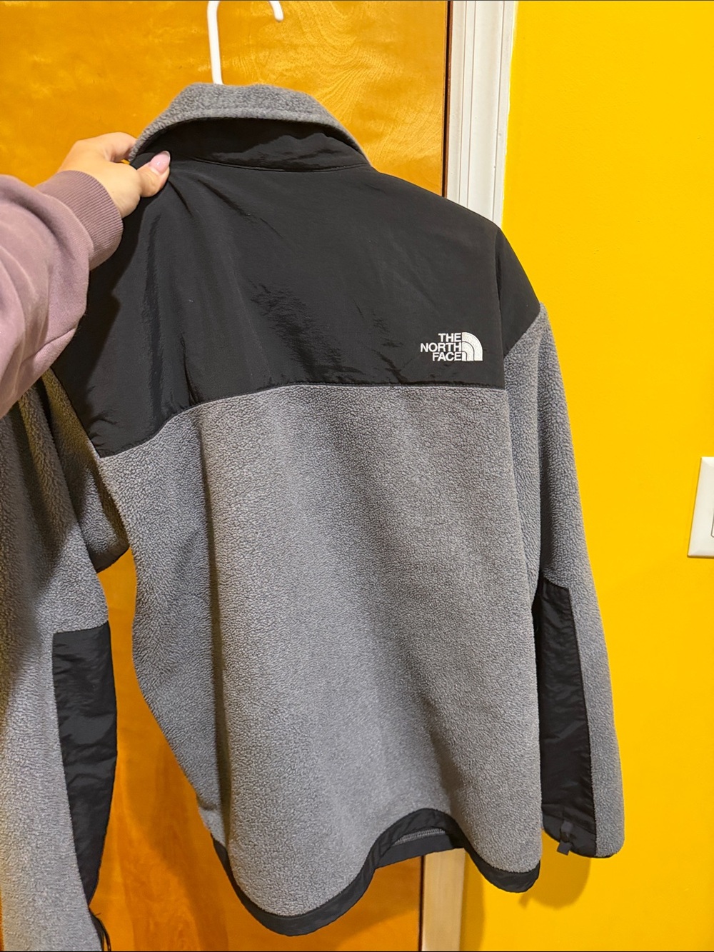 The North Face Men's Black and Gray Fleece Jacket - Picture 4 of 4